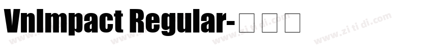 VnImpact Regular字体转换